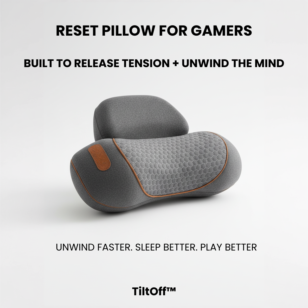 TiltOff™ – Innovative Gamer Recovery Pillow