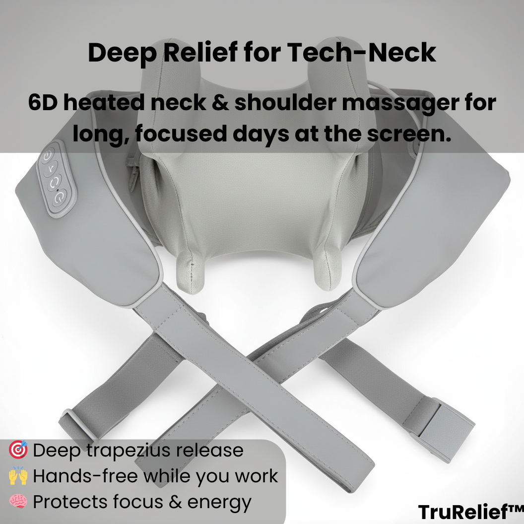 TruRelief™ – Adjustable Shoulder & Neck Massager