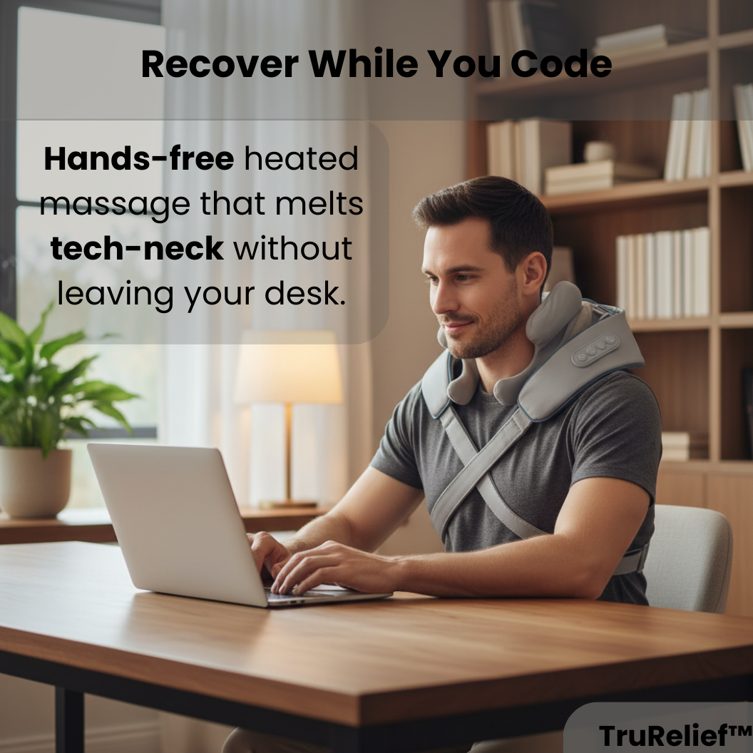 TruRelief™ – Adjustable Shoulder & Neck Massager