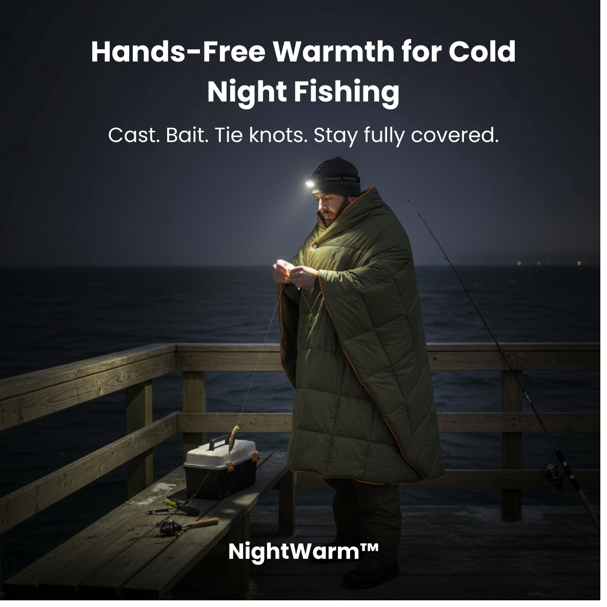 NightWarm™ – Hands-Free Warmth Blanket