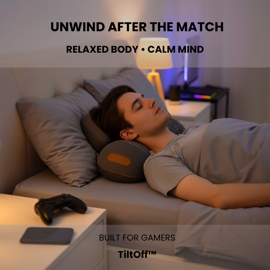 TiltOff™ – Innovative Gamer Recovery Pillow