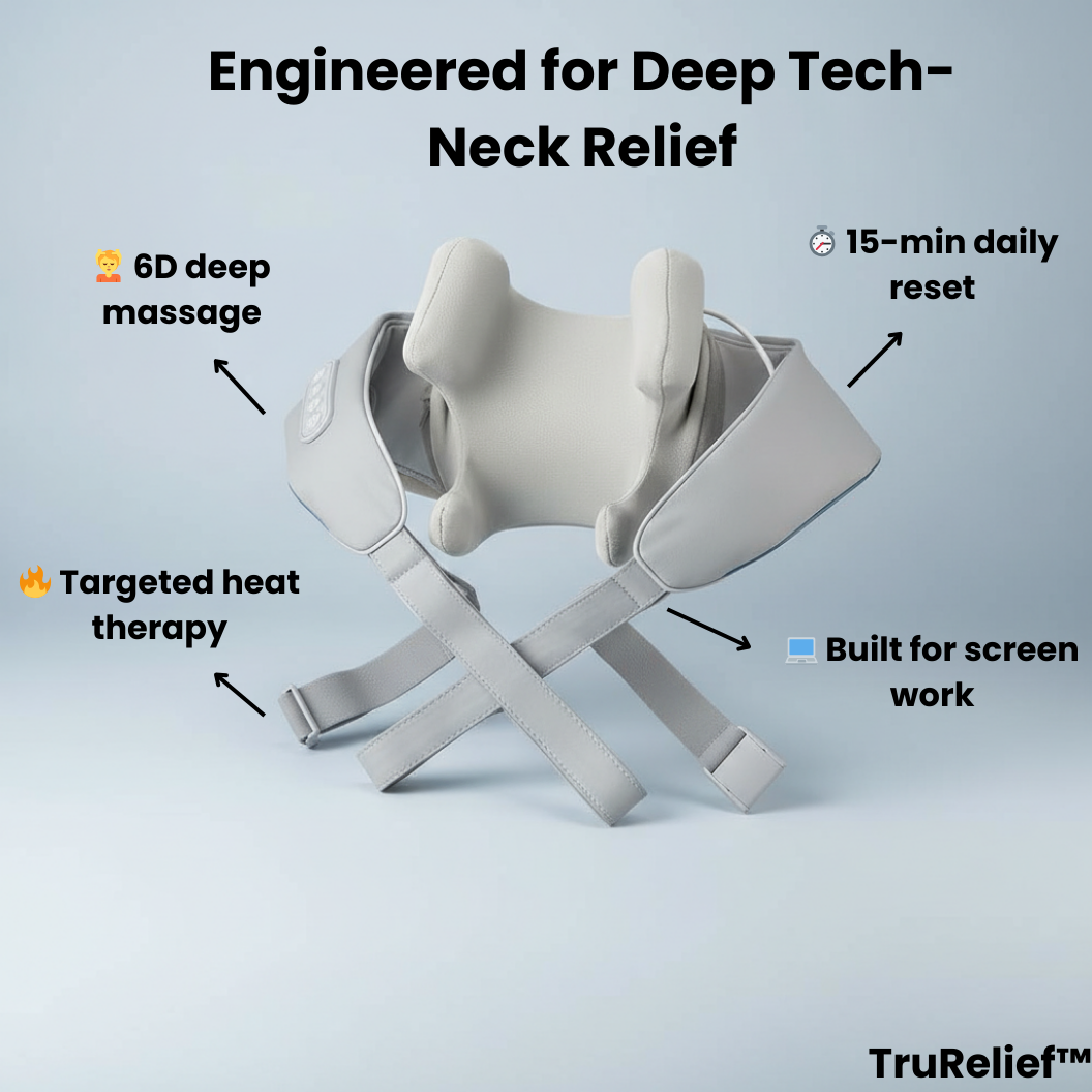 TruRelief™ – Adjustable Shoulder & Neck Massager