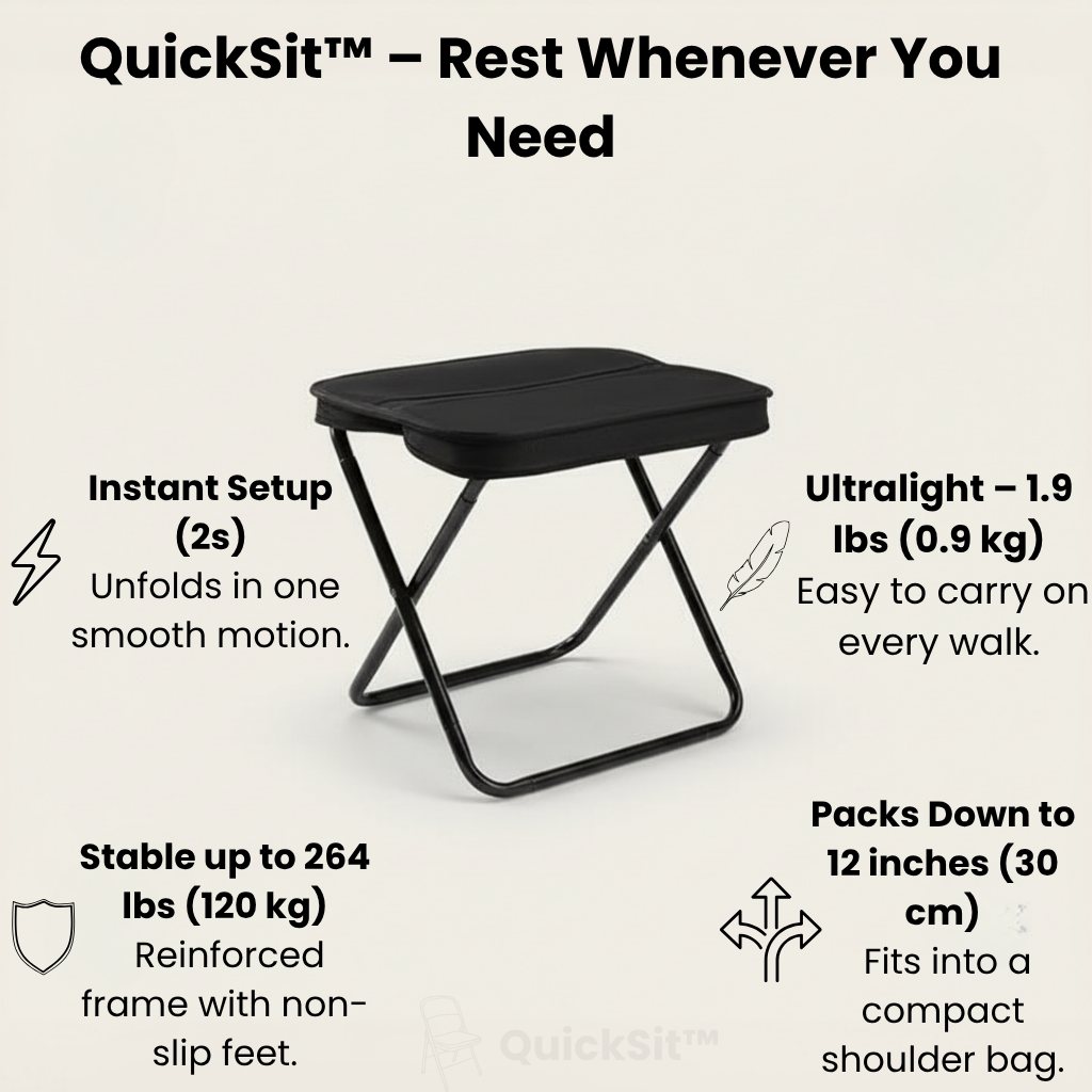 QuickSit™ – Innovative Mini Pocket Chair