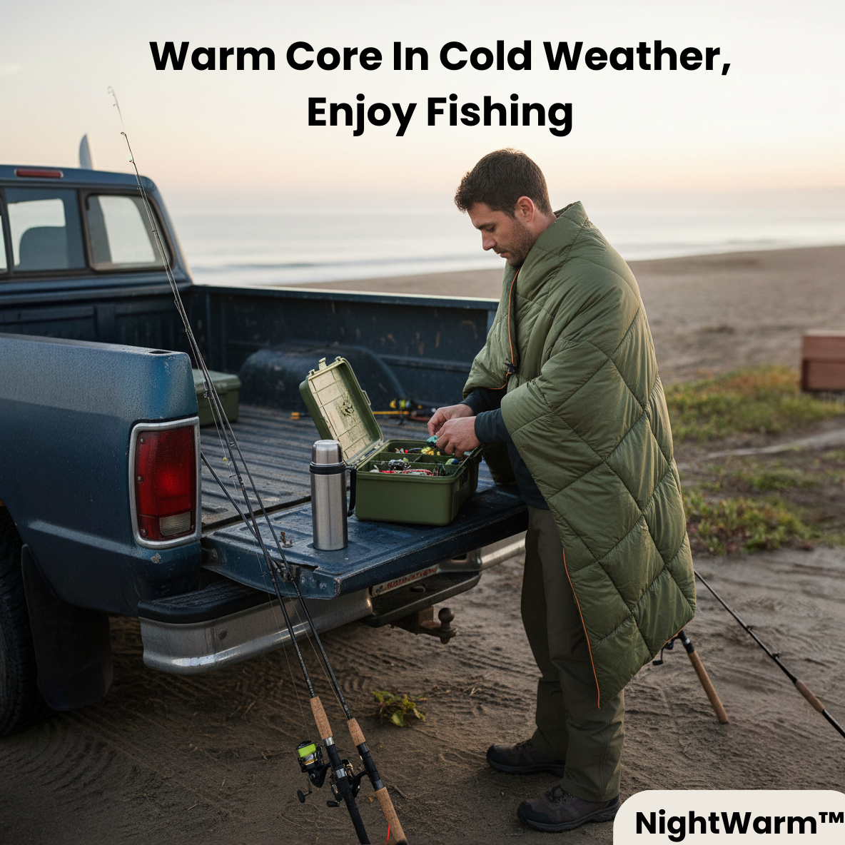 NightWarm™ – Hands-Free Warmth Blanket