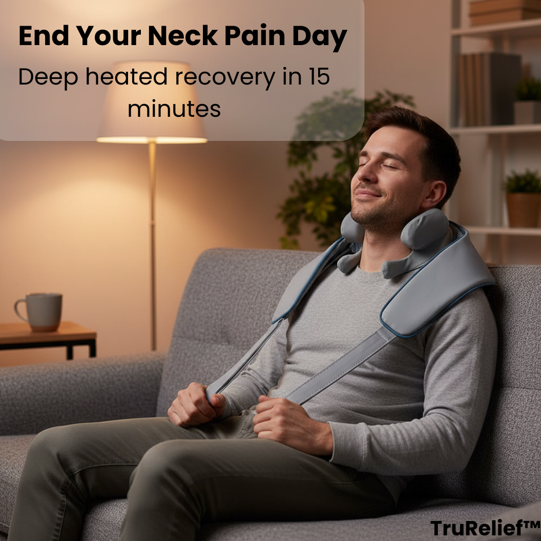 TruRelief™ – Adjustable Shoulder & Neck Massager