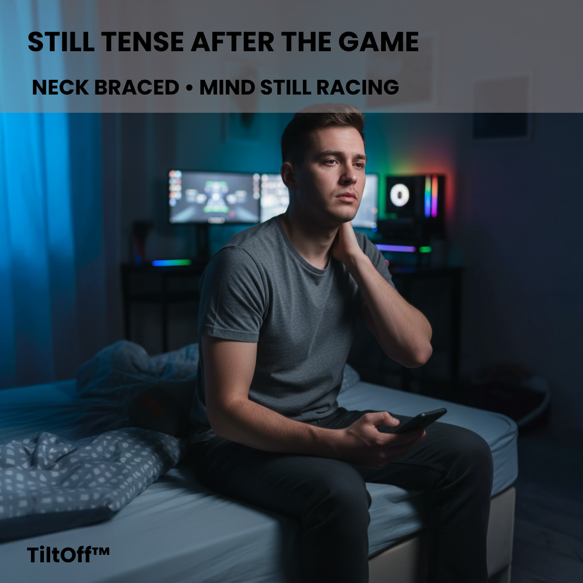 TiltOff™ – Innovative Gamer Recovery Pillow