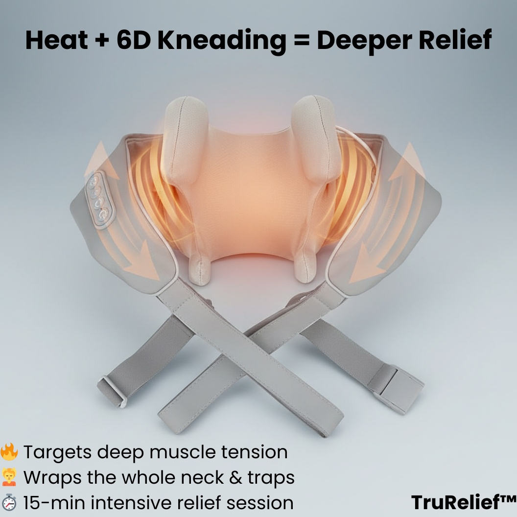 TruRelief™ – Adjustable Shoulder & Neck Massager